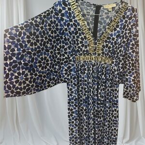 MK maxi Dress with Gold Accents